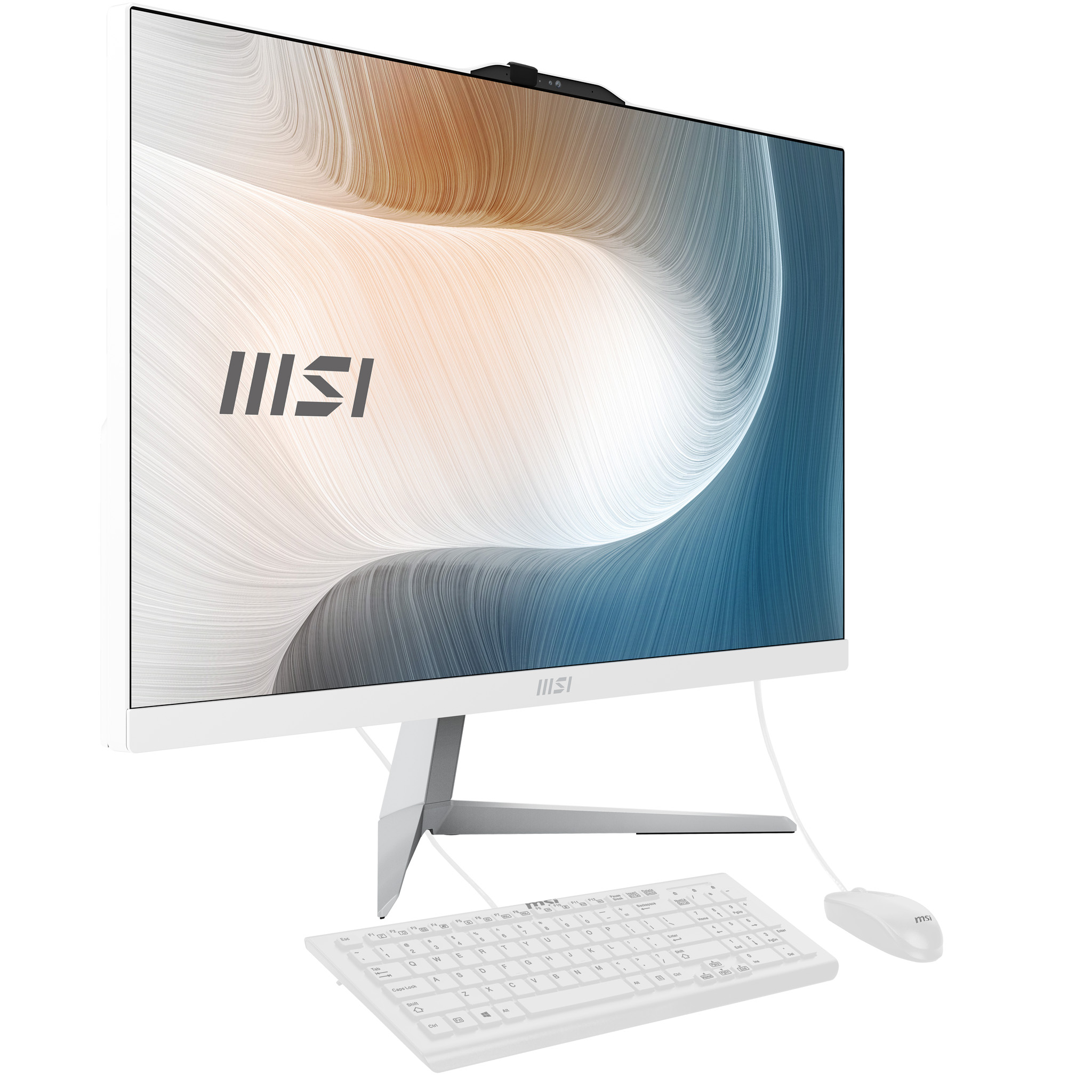 MSI Modern AM242 1M-1222EU All-in-One PC/workstation Intel Core 3 100U 60.5 cm (23.8″) 1920 x 1080 pixels 8 GB DDR5-SDRAM 256 GB SSD Windows 11 Pro Wi-Fi 6E (802.11ax) White image 4