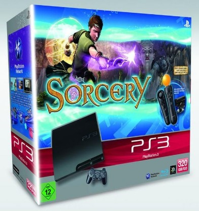 Sony Interactive Entertainment PS3 Slim 320GB + Move Bundle + Camera + Sorcery