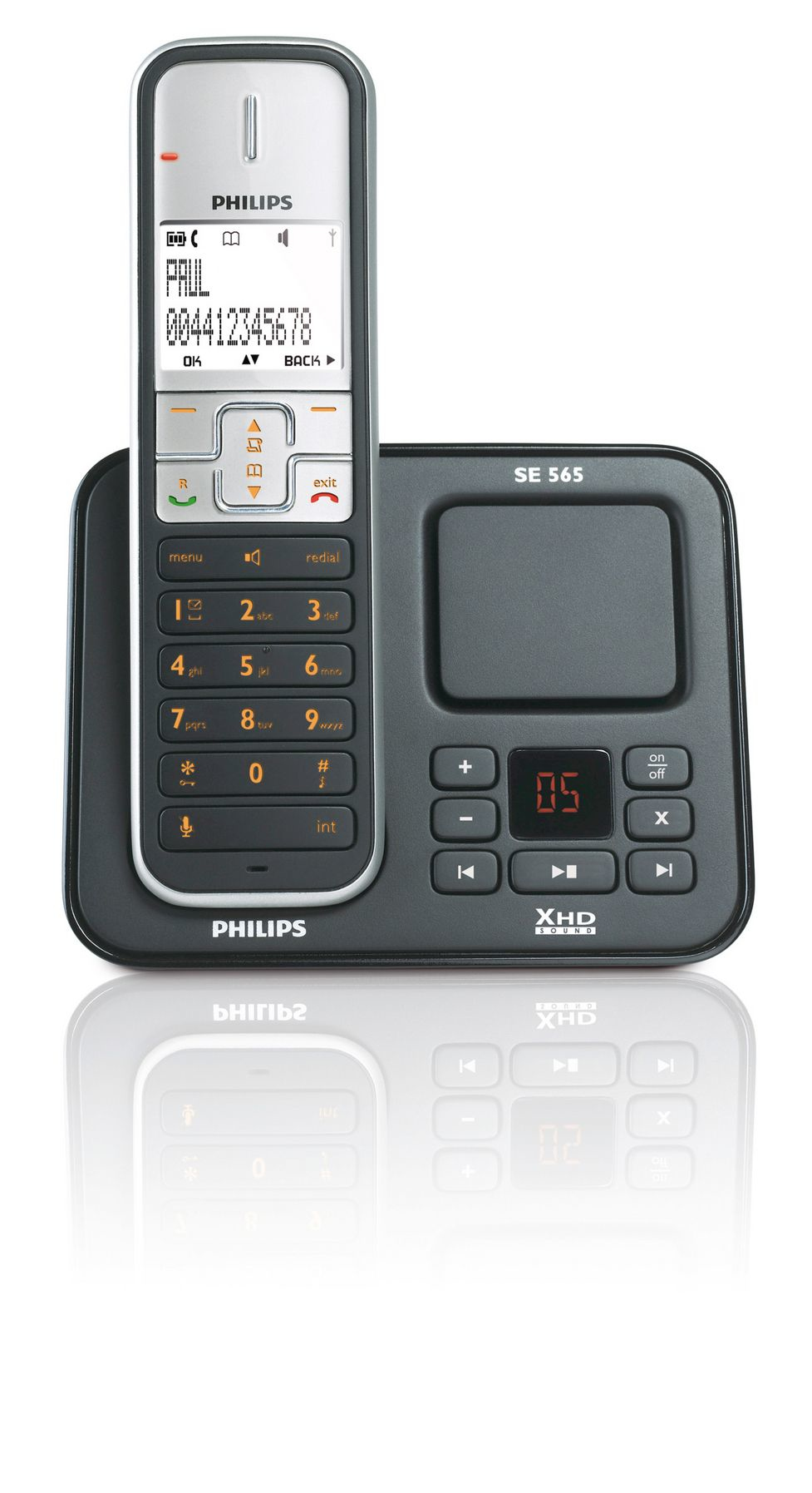 Philips Perfect sound Cordless phone with answering machine SE5651B/05