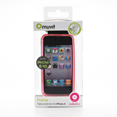 Celly MUFRAME004 mobile phone case Border Pink – image 2