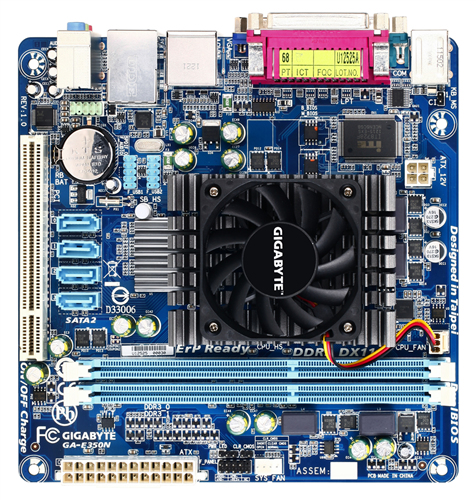 GIGABYTE GA-E350N motherboard AMD A45 FCH BGA 413 (Socket FT1) mini ITX