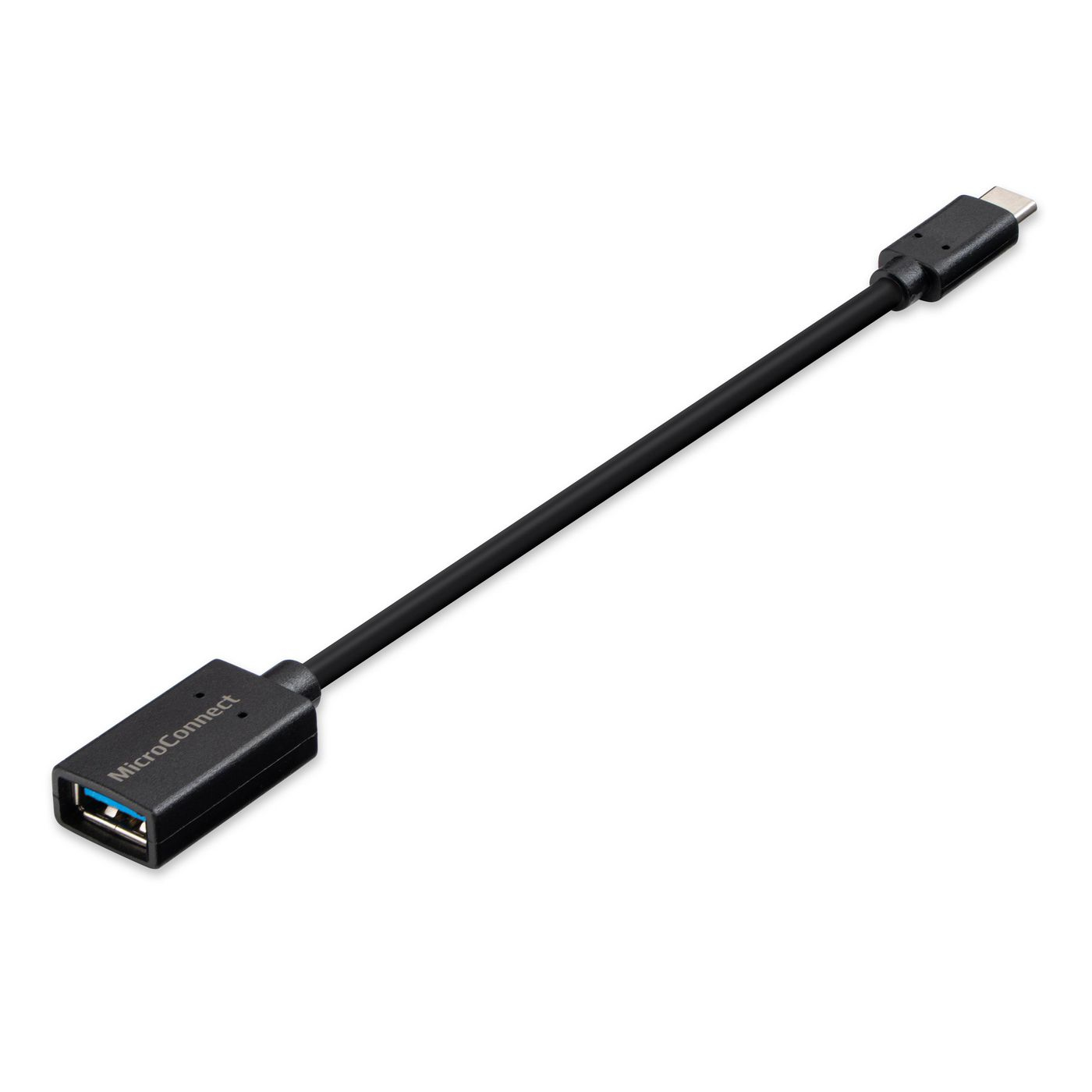 Resim Microconnect USB3.1CAF02 USB-C - USB-A Kablosu, 0.2m, Siyah