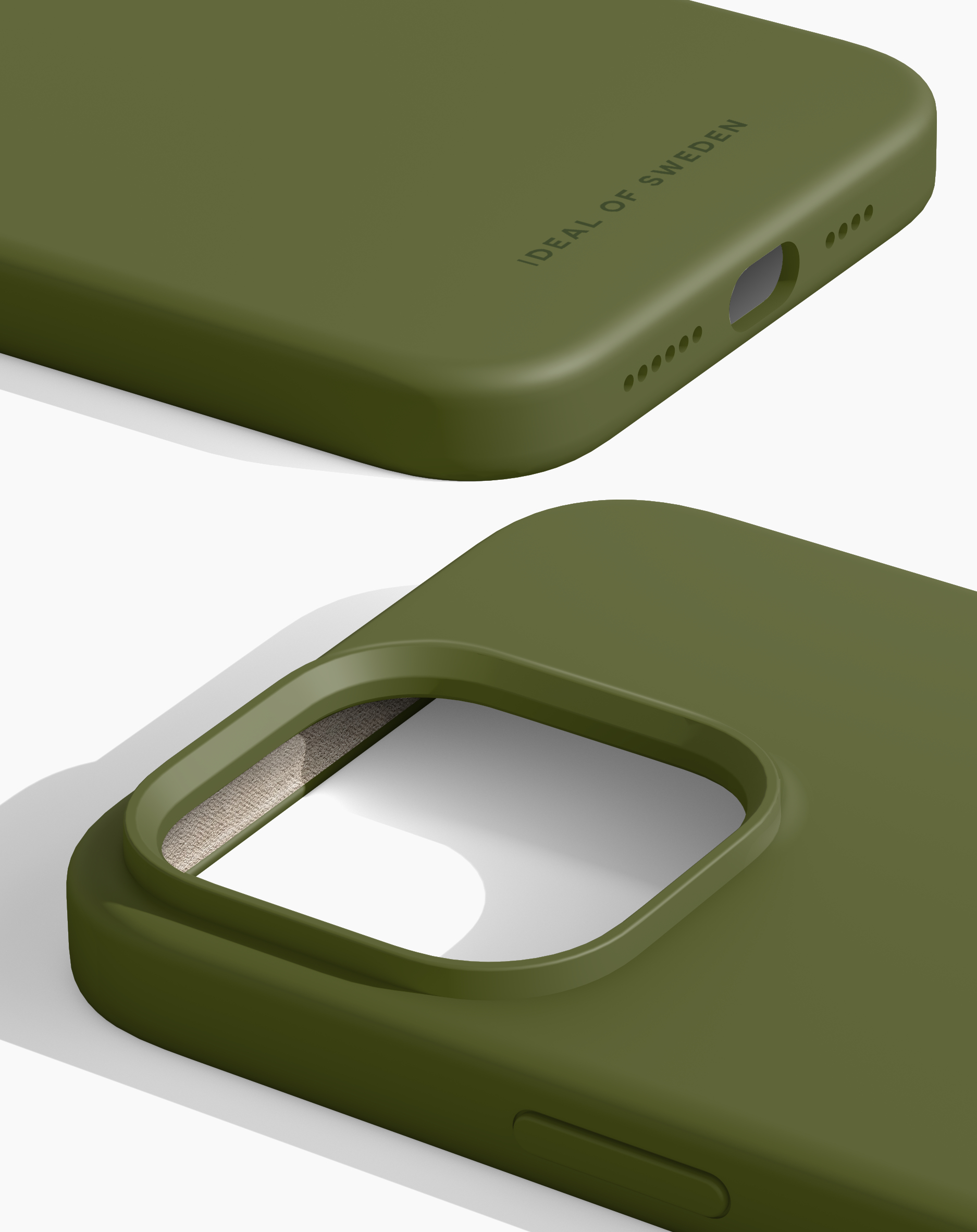 iDeal of Sweden Silicone Case iPhone 14PM Khaki