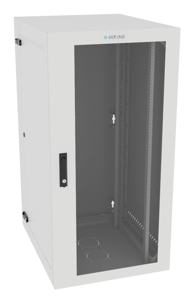 Vertiv VR Rack GL48WMCMP-W-SH-00-00 rack cabinet 25U Wall mounted rack White