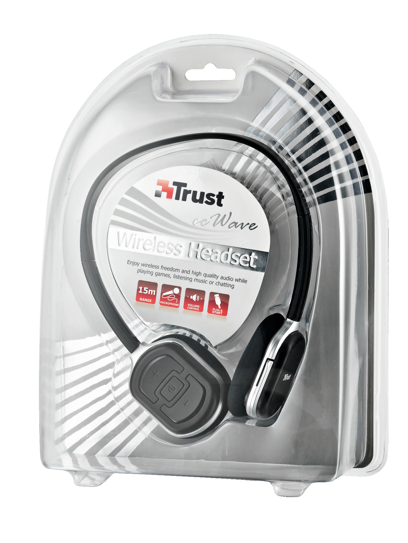 Trust FreeWave Headset Wireless Calls/Music Black – image 3