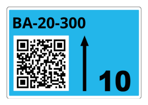 Brother LTZ15090FQR self-adhesive label Rectangle Light Blue