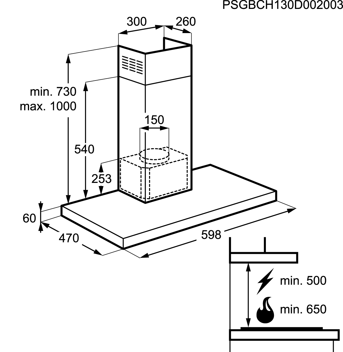 AEG X91384MD02 Island Stainless steel 860 m³/h – image 3