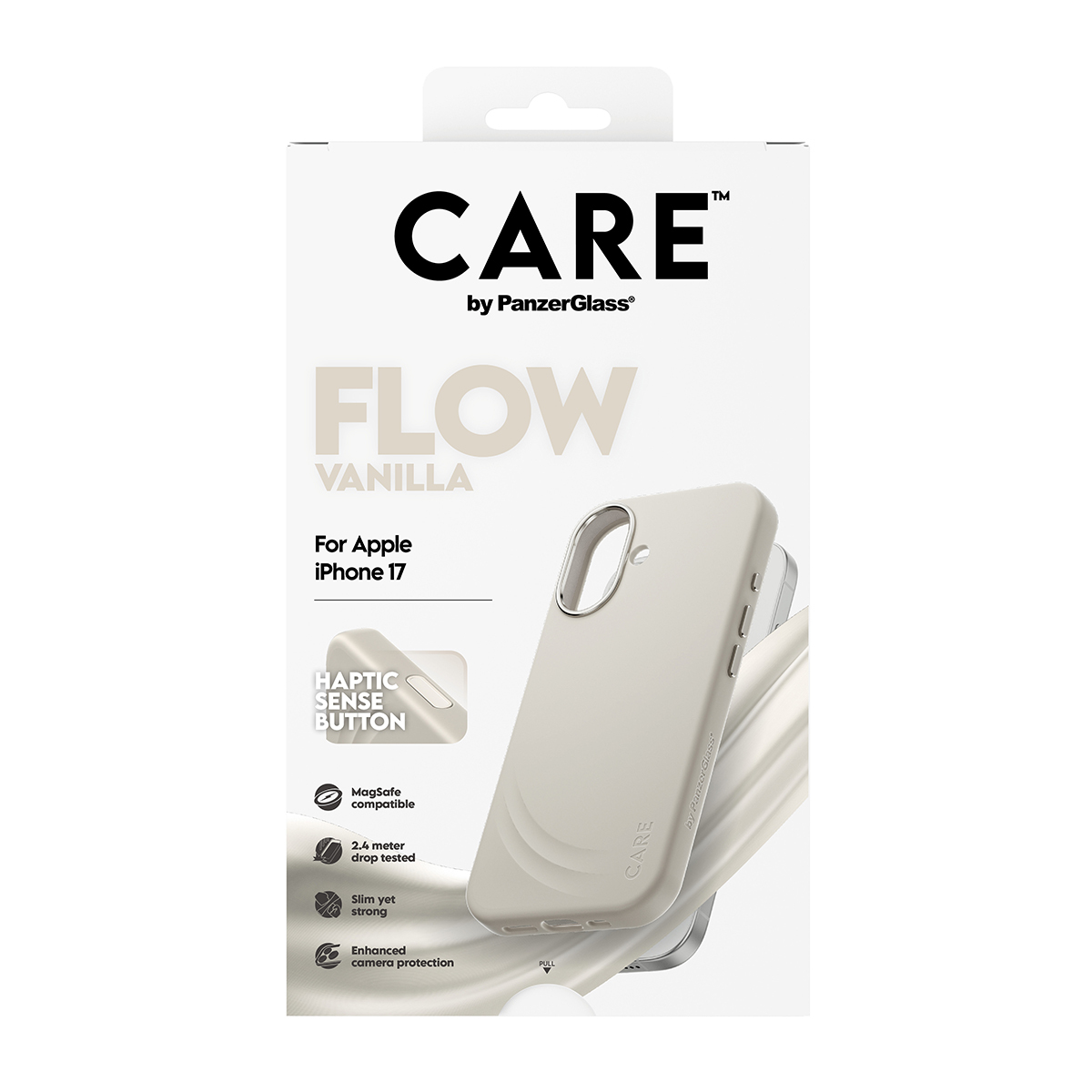 PanzerGlass CARE™ by PanzerGlass® Flow Case Vanilla w. Haptic Button & MagSafe iPhone 17 – image 3