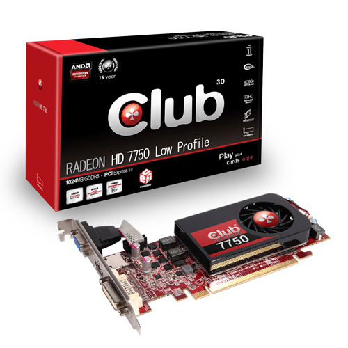 CLUB3D CGAX-7752L graphics card AMD Radeon HD7750 – image 2