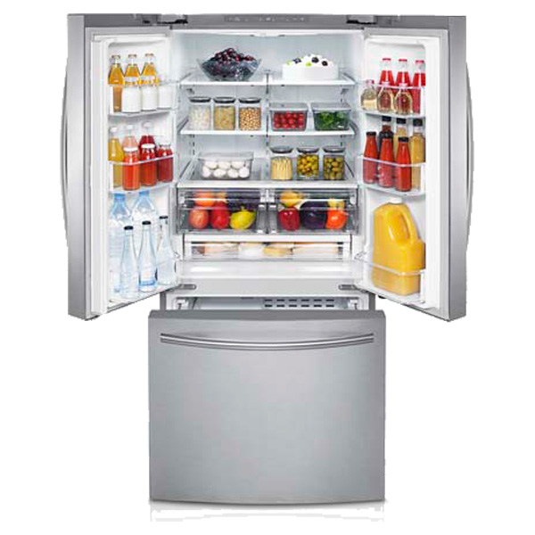 Samsung RF221NCTASR side-by-side refrigerator Freestanding – image 2