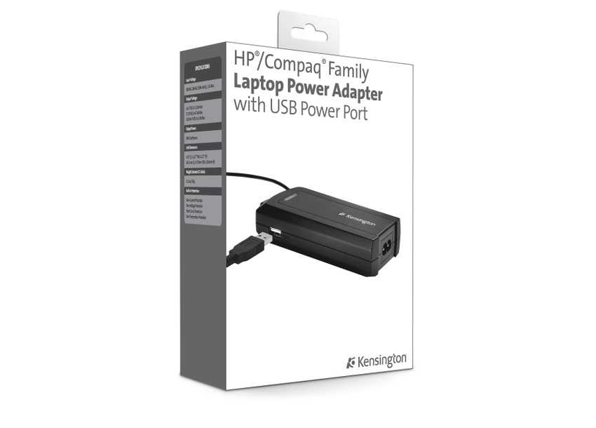 Kensington Laptop Power Adapter with USB HP/Compaq – image 2