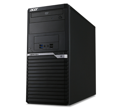 Acer Veriton M VM4640G–MI64 Intel® Core™ i3 i3-6300 4 GB DDR4-SDRAM 1 TB HDD Windows 7 Professional Desktop PC Black image 2