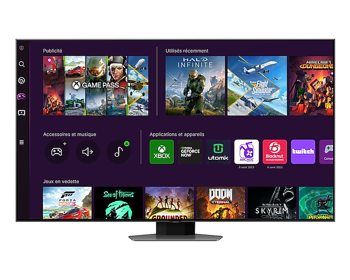 TV Samsung QLED TQ65Q80C 165 cm 4K UHD Smart TV Argent carbone — photo 6