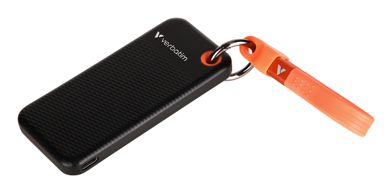 Verbatim Pocket SSD USB 3.2 Gen 2 256GB Black/Orange image 2