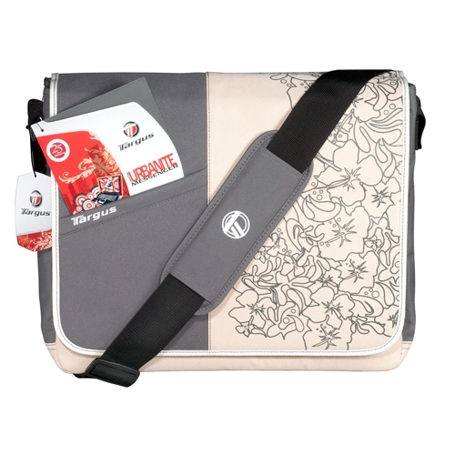 Targus Laptop Messenger – Beige Floral – image 3