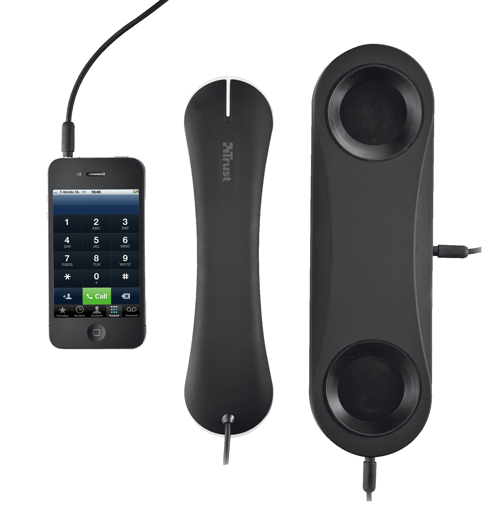 Trust 18401 telephone handset Black – image 3