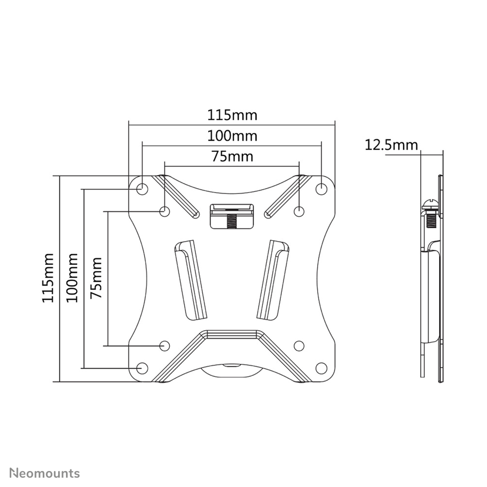 Neomounts NM-W25BLACK Monitor/TV mount wall 10-30" - ultra-flat – image 8