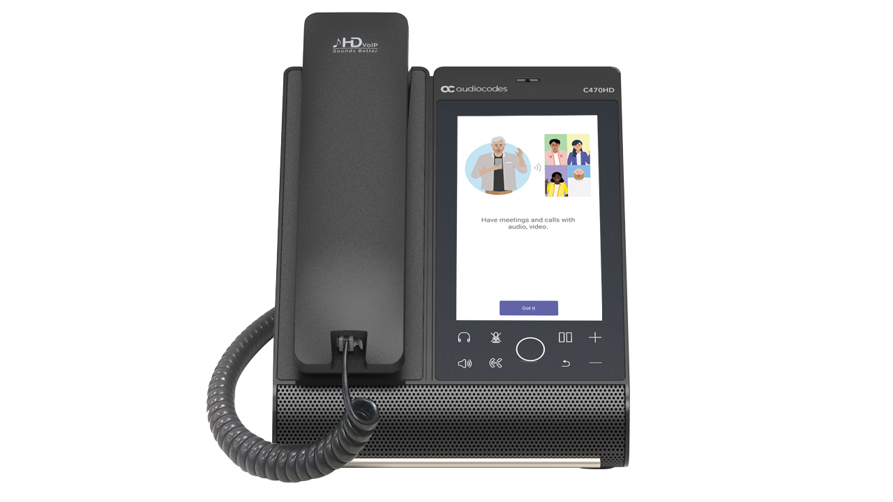 AudioCodes C470HD telefono IP Nero TFT Wi-Fi