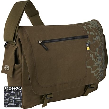 Case Logic Canvas Messenger Bag 15.4" Green