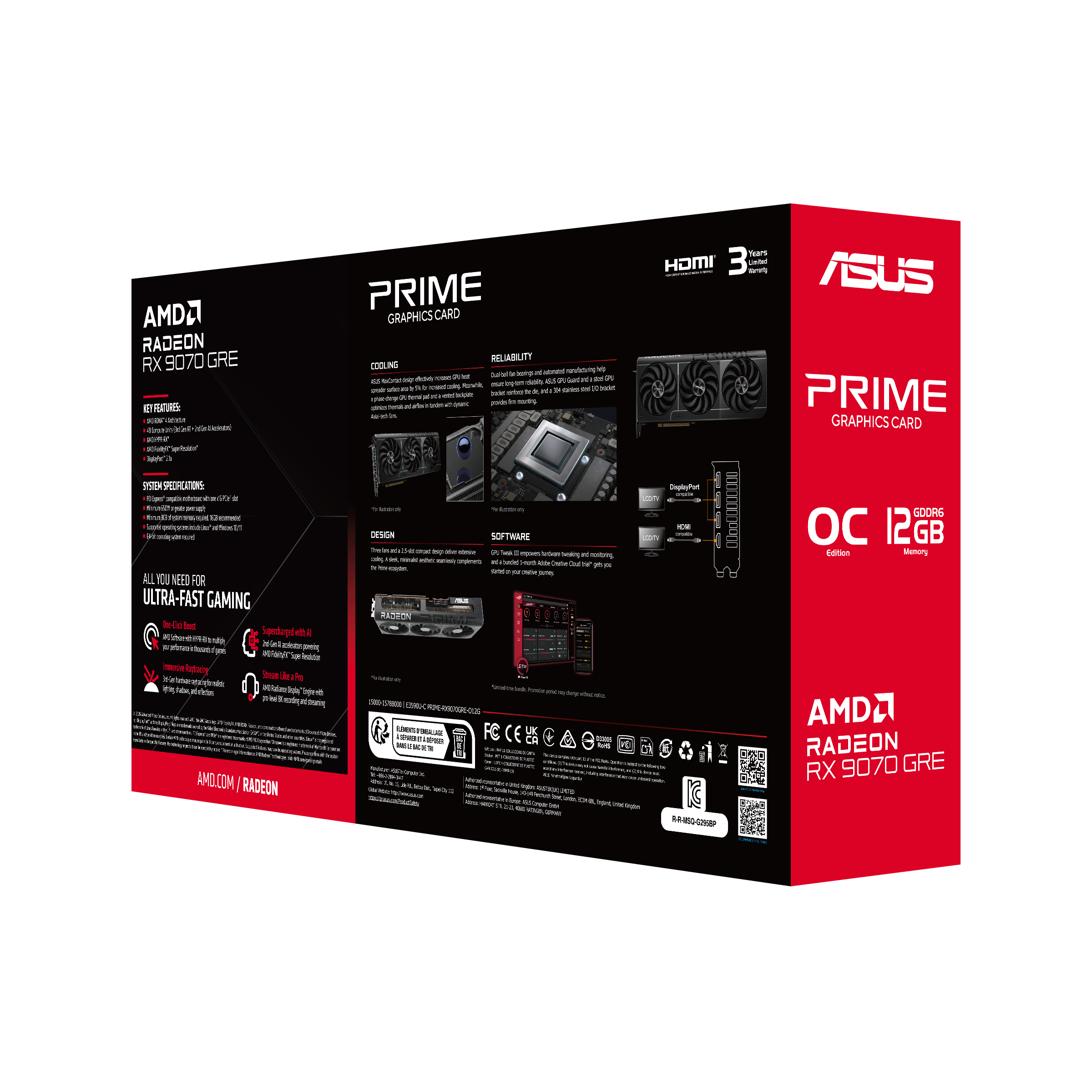 ASUS PRIME-RX9070GRE-O12G 12GB