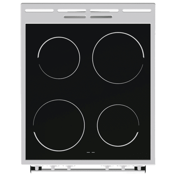 Hisense HE51011AW cooker Freestanding cooker Electric Ceramic hob Black, White – image 2
