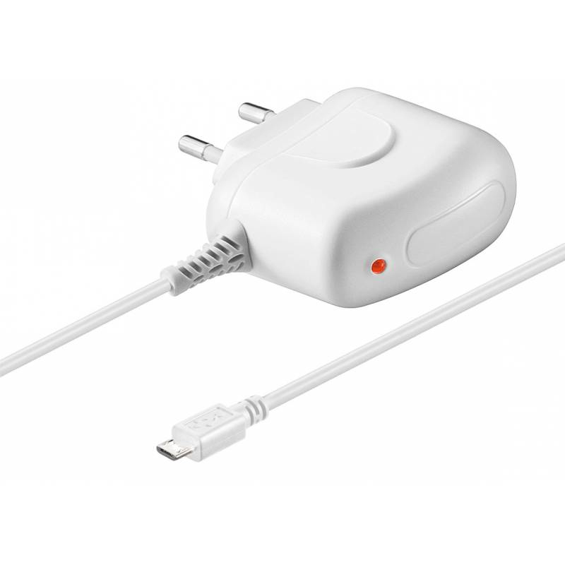 Techly USB Charger 120-240V AC / 2A for Smartphone and Tablet White IPW-USB-MICRO2W