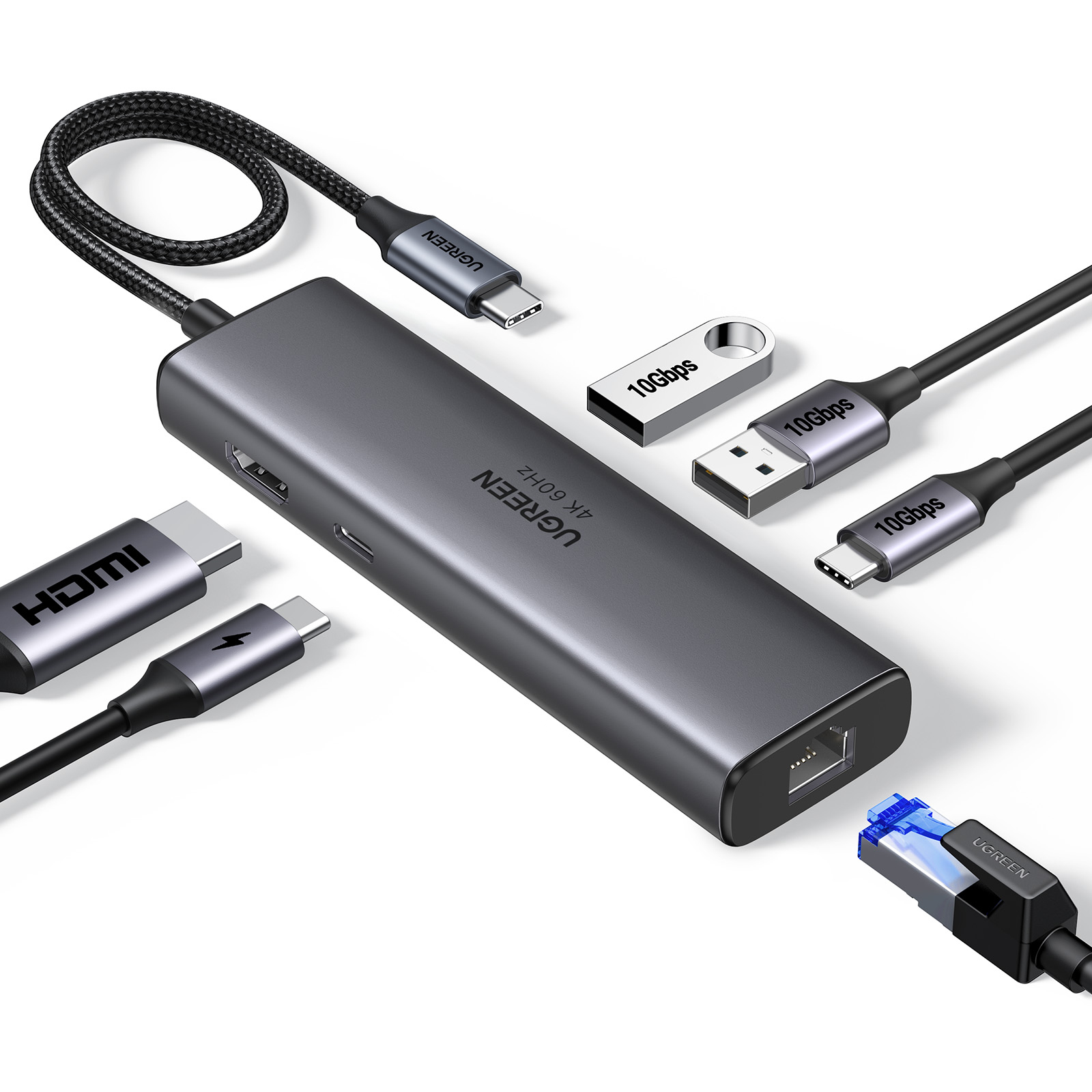 Ugreen REVODOK 6-IN-1 4K@60HZ HDMI ETH DOCK