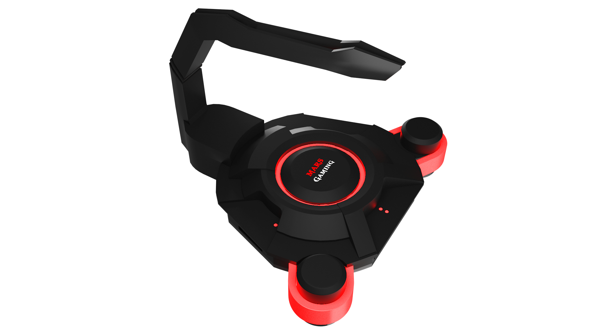 Mars Gaming MMS2 interface hub USB 3.2 Gen 1 (3.1 Gen 1) Type-A 5000 Mbit/s Black, Red – image 7