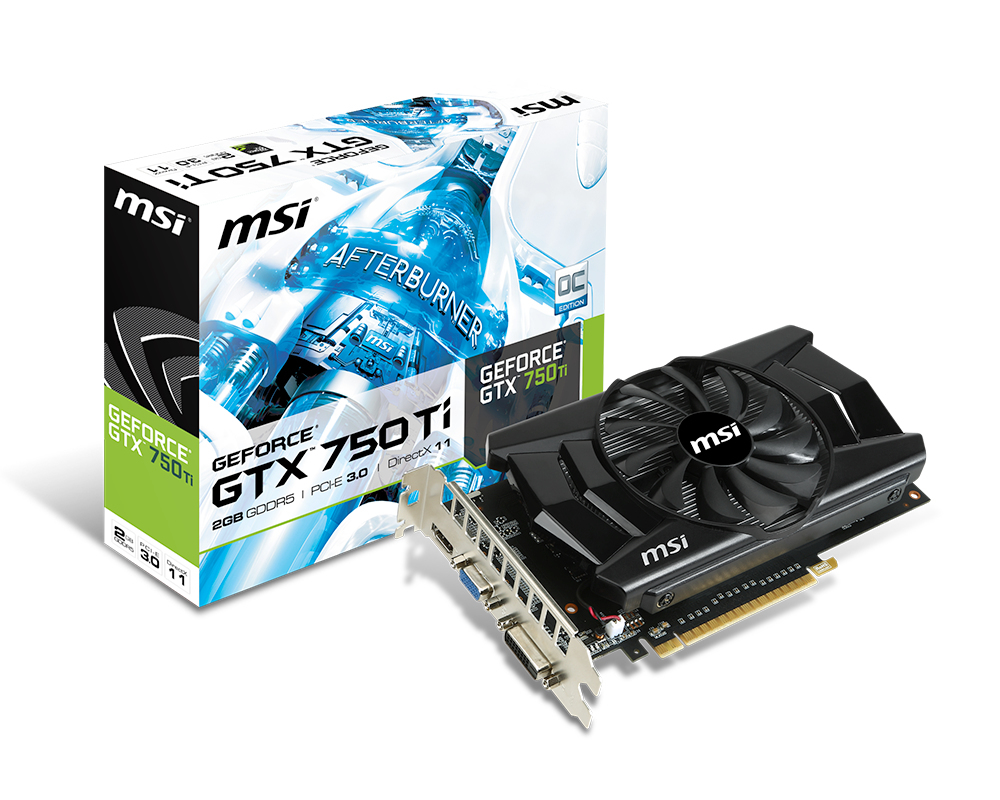 MSI V809-872R graphics card NVIDIA GeForce GTX 750 Ti