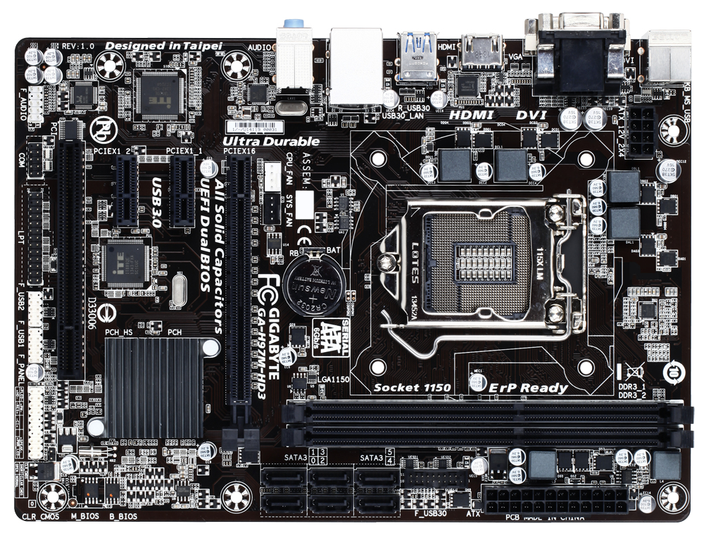 GIGABYTE GA-H97M-HD3 motherboard Intel® H97 LGA 1150 (Socket H3) micro ATX – image 2