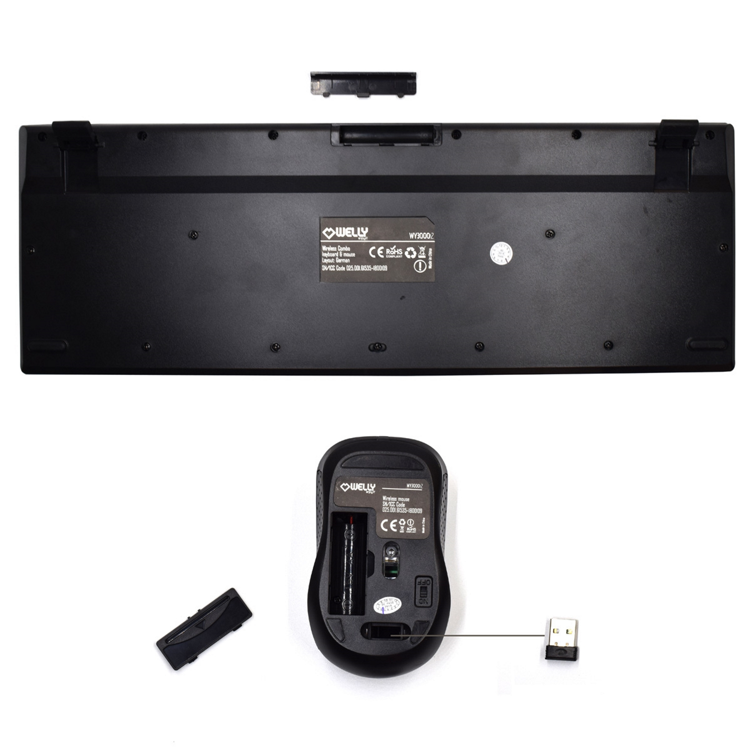 Welly Enjoy IT WY30002 keyboard Mouse included Home RF Wireless QWERTY Spanish Black – image 4