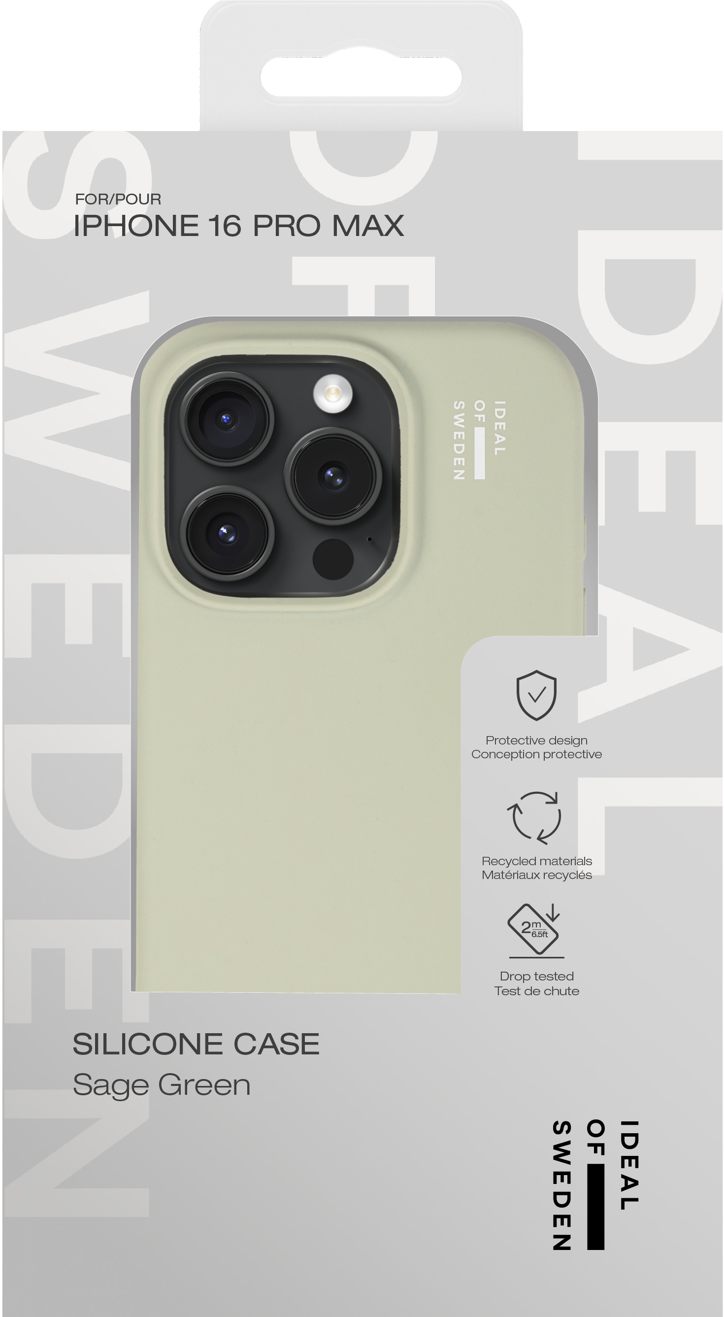 iDeal of Sweden Silicone Case iPhone 16 Pro Max Sage Green – image 4
