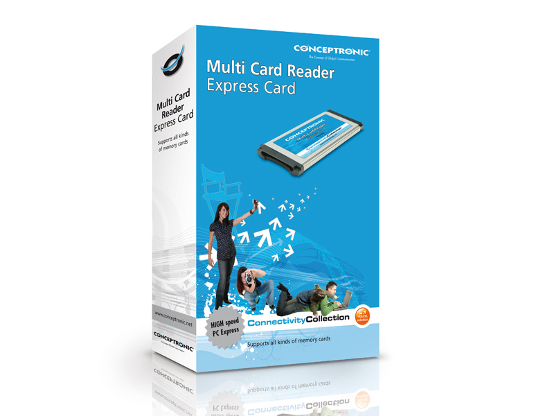 Conceptronic Multi Card Reader Express Card – image 4