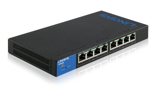 Linksys LGS308MP-EU network switch Managed Gigabit Ethernet (10/100/1000) Power over Ethernet (PoE) Black – image 1