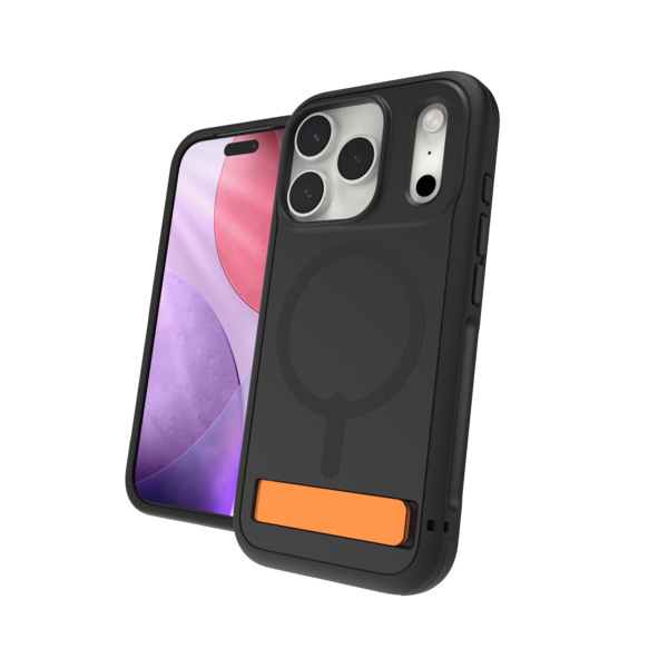 ZAGG Sedona Snap Kickstand Case For Apple iPhone 17 Pro Flood Black