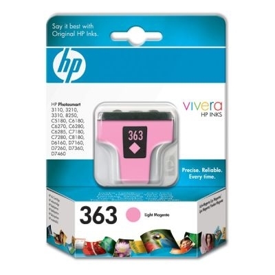 HP 363 Light Magenta Ink Cartridge with Vivera Ink