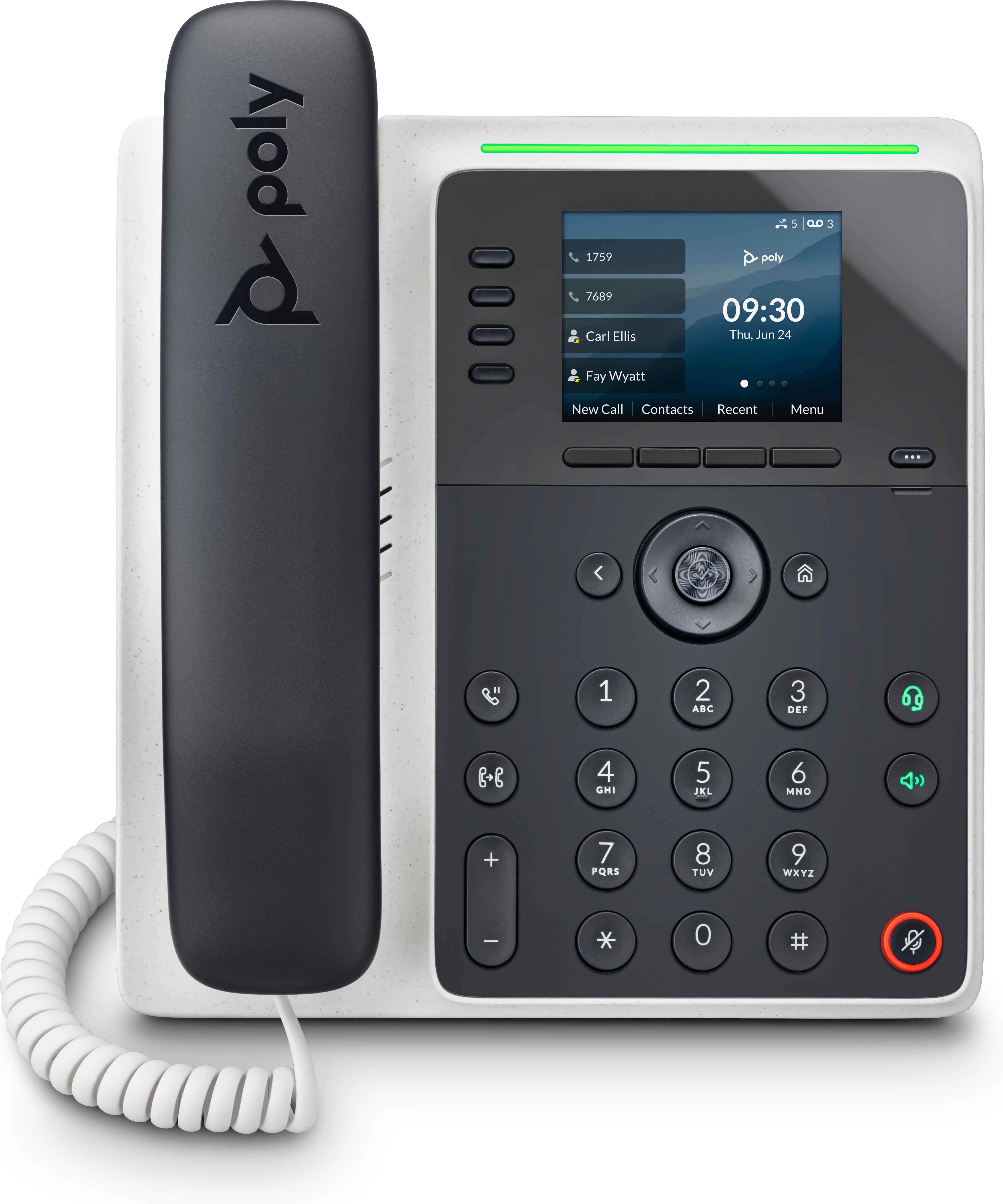 Teléfono IP Poly Edge E220 IP - 2.8" - 4 Líneas - PoE - 82M87AA