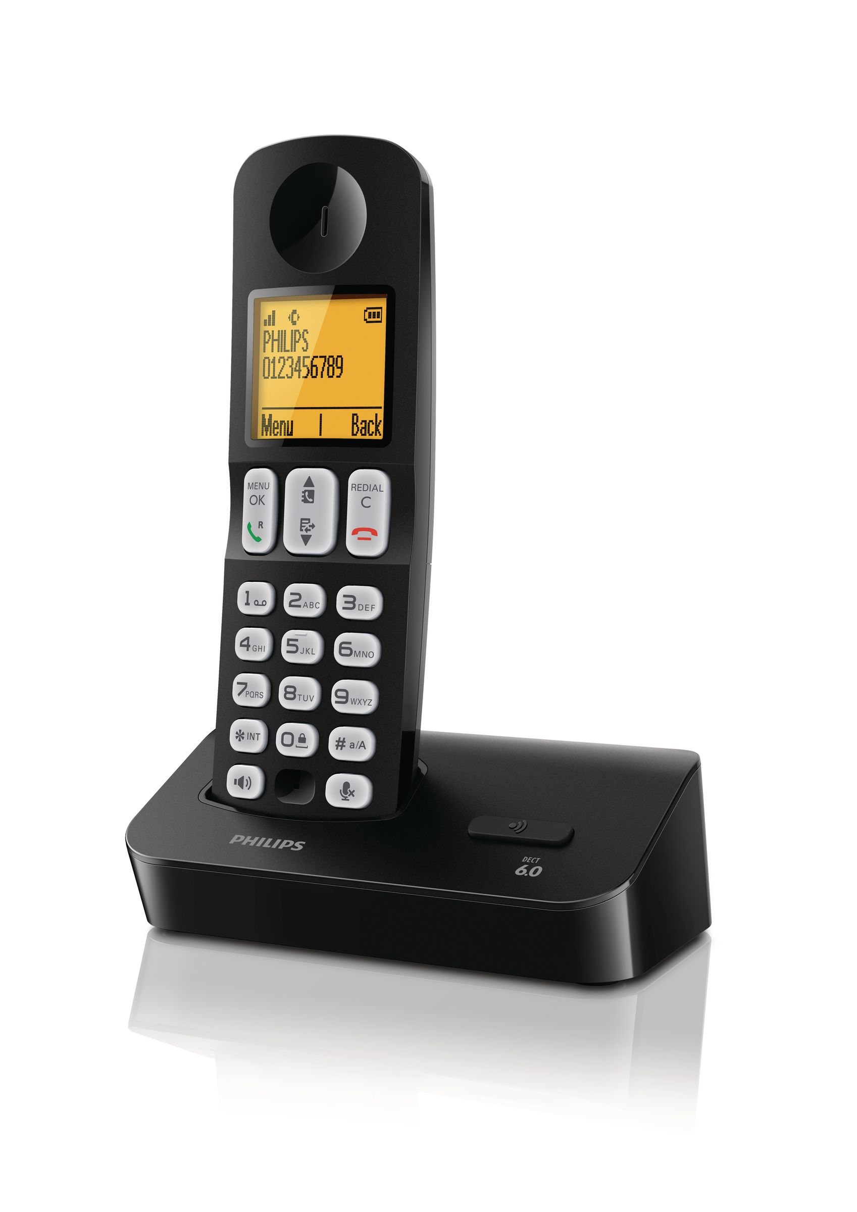 Philips D4001B/77 telephone DECT telephone Caller ID Black