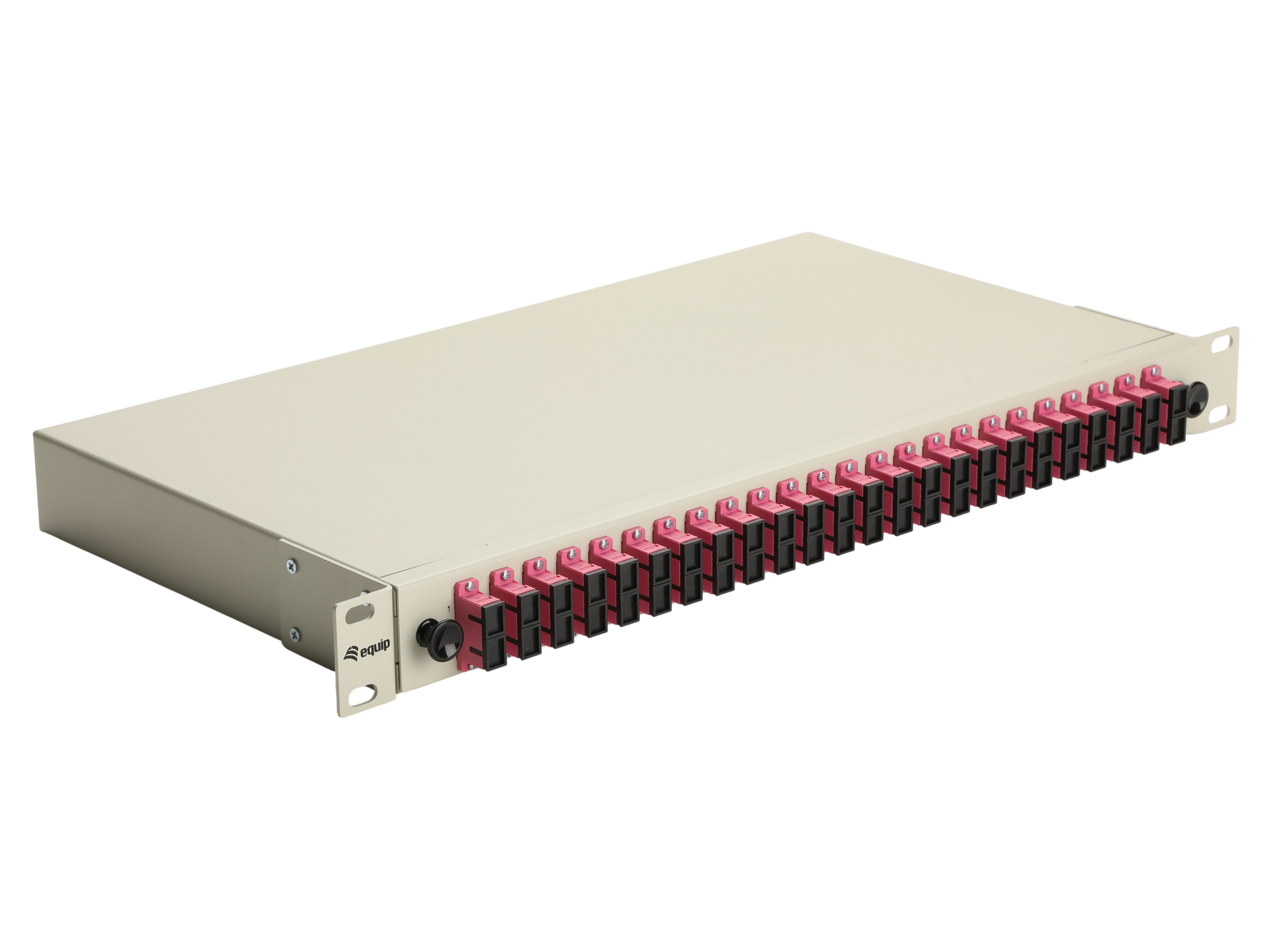 Equip LWL-Spleißkasten 24-Port SC-Duplex OM4 1U komplett  gr