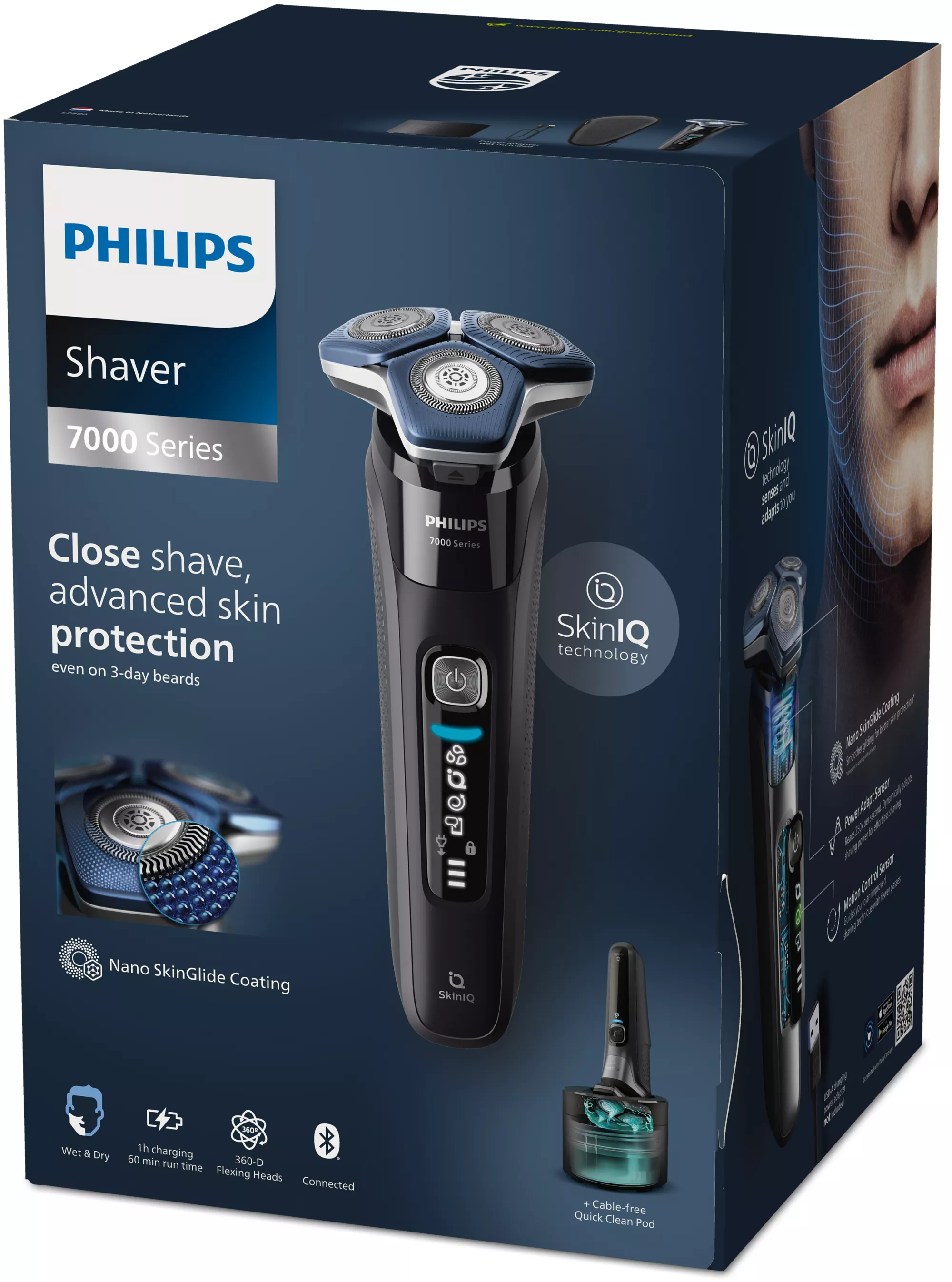 Philips SHAVER Series 7000 S7886/50 men's shaver Rotation shaver Trimmer Black – image 3