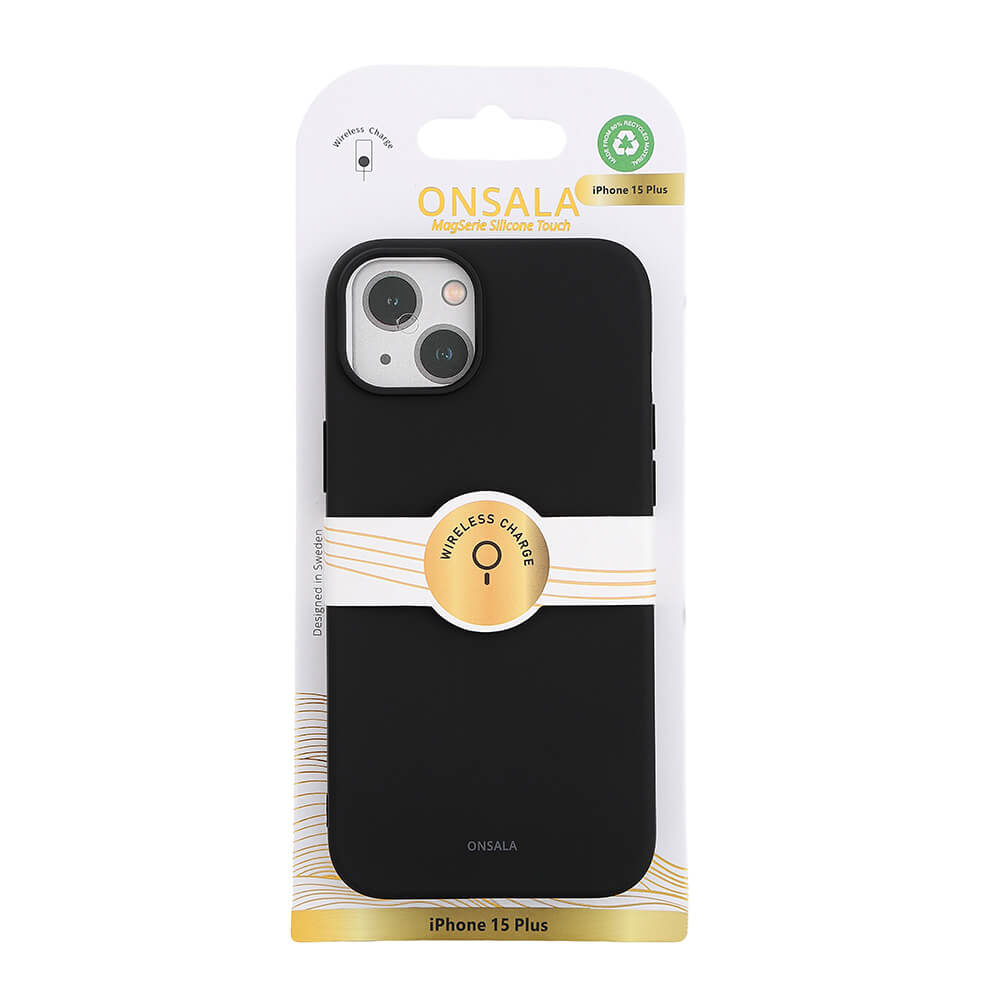 Onsala Phone Case with Silicone Feel MagSeries Black - iPhone 15 Plus – image 2