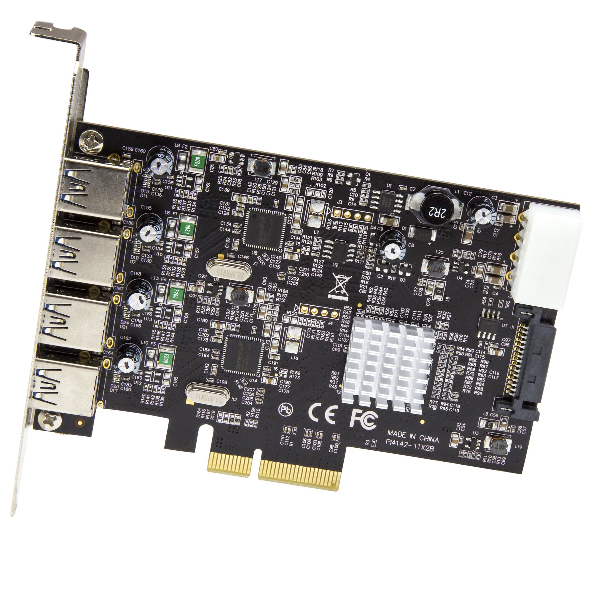 StarTech.com 4 Port USB 3.1 PCI-e Card - 10Gbps - 4x USB w/ Two Dedicated Channels - PCI Express Expansion Card / Adapter – image 2