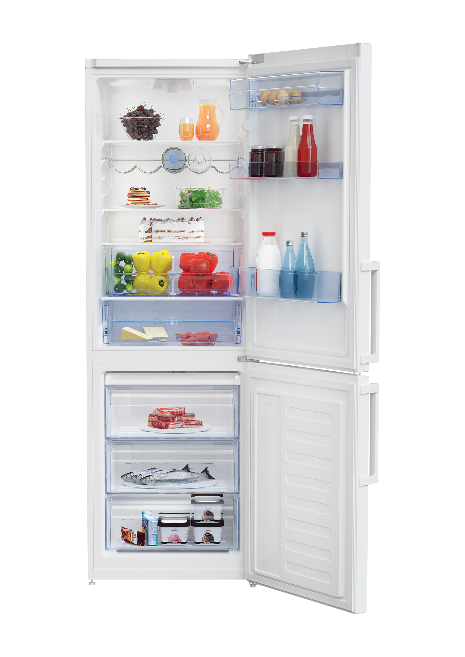 Beko RCSA330K31W fridge-freezer Freestanding – image 3
