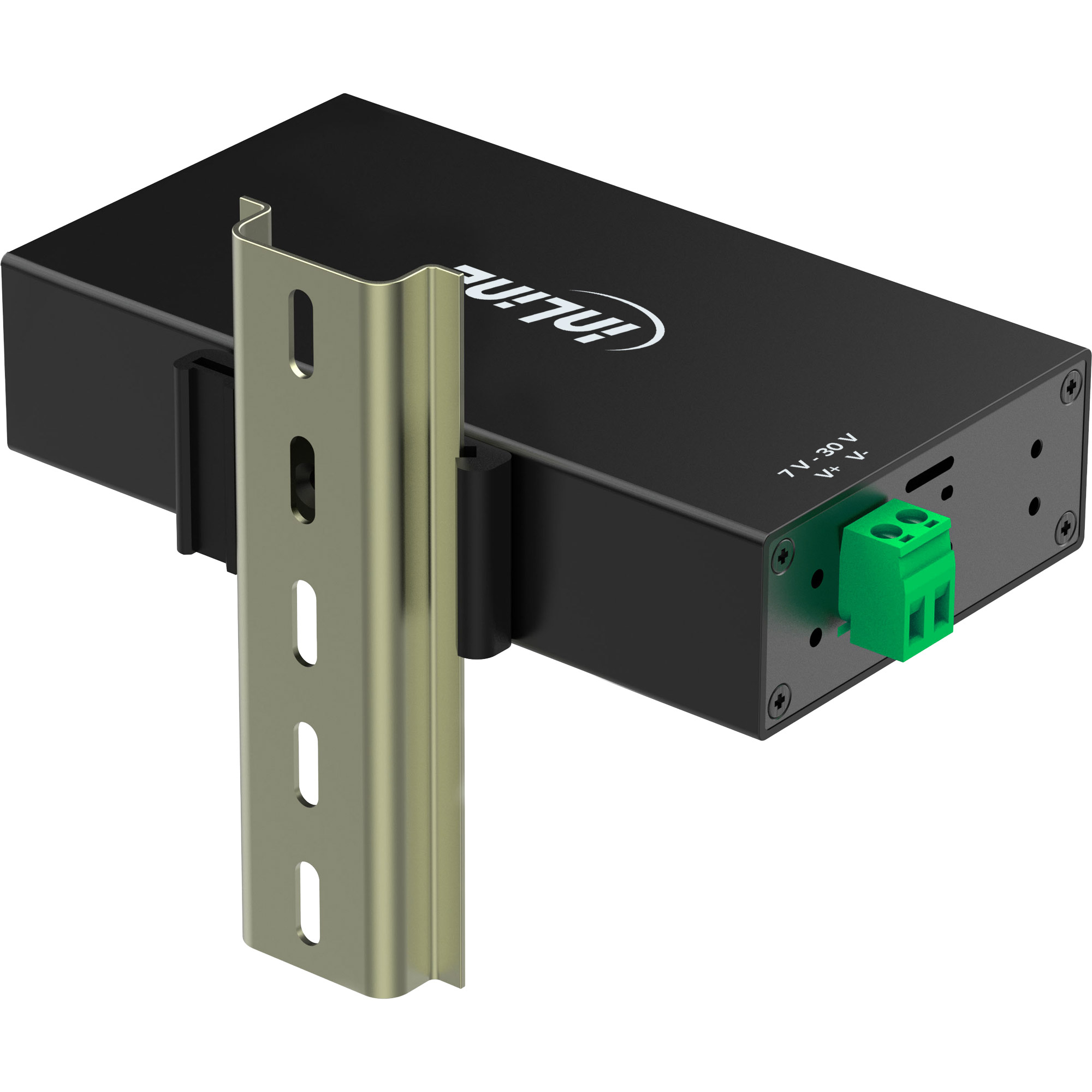 InLine 35396B interface hub USB 3.2 Gen 1 (3.1 Gen 1) Type-B 5000 Mbit/s Black – image 4