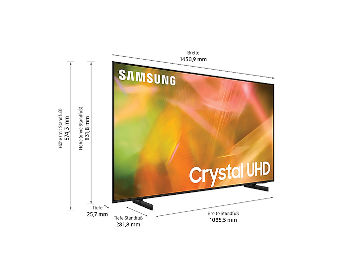 Samsung AU8079 165.1 cm (65") 4K Ultra HD Smart TV Wi-Fi Black – image 7