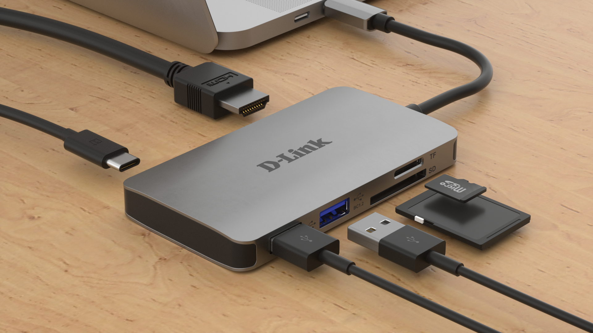 D-Link 6-in-1 USB-C Hub with HDMI/Card Reader/Power Delivery – image 4