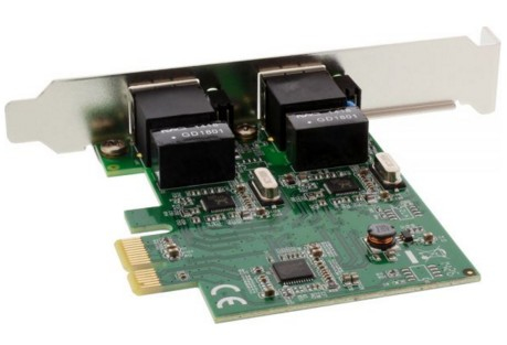 InLine 2x RJ45 PCIe x1 – image 2
