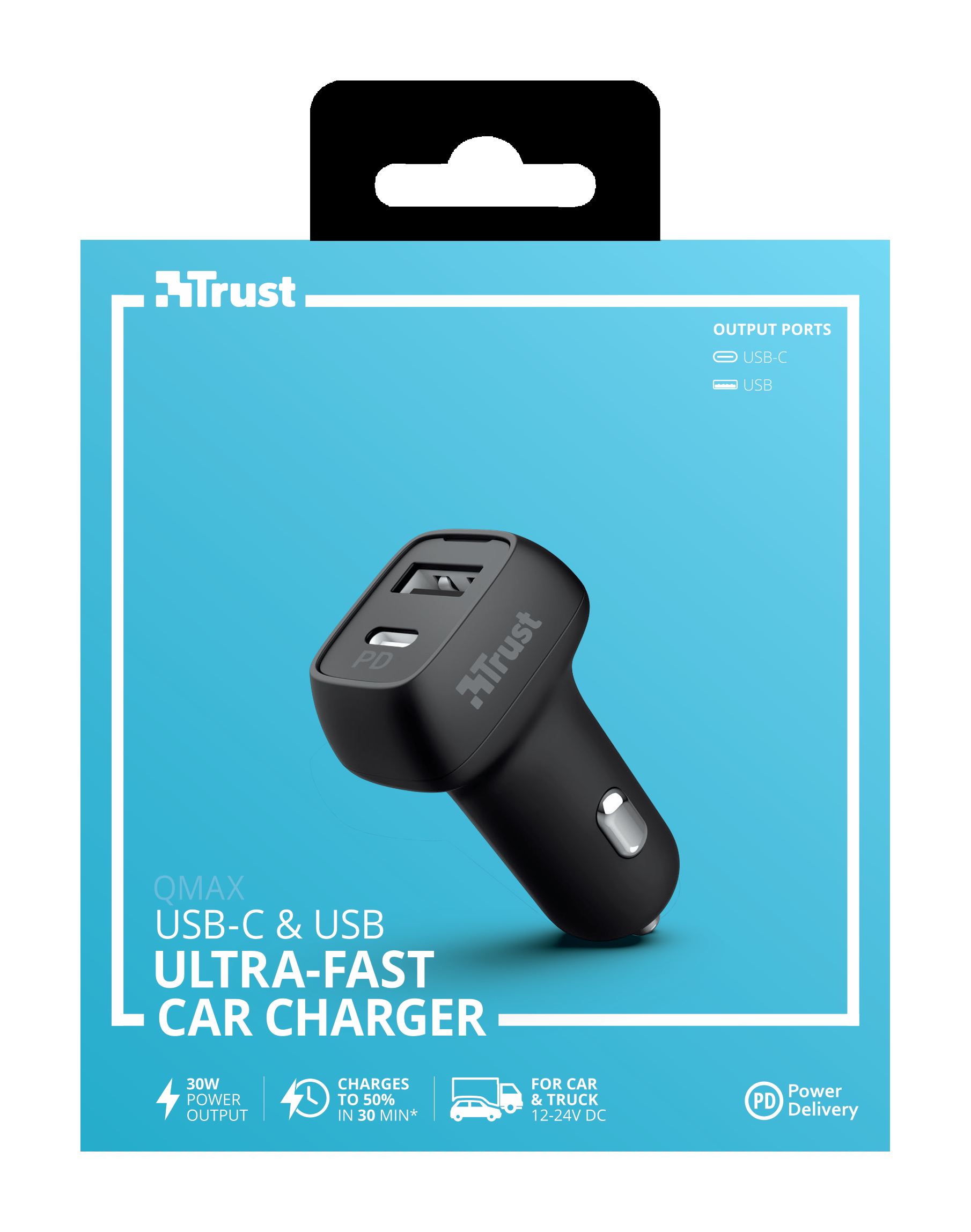 Trust 23560 mobile device charger Laptop, Smartphone, Tablet Black Cigar lighter Auto – image 5