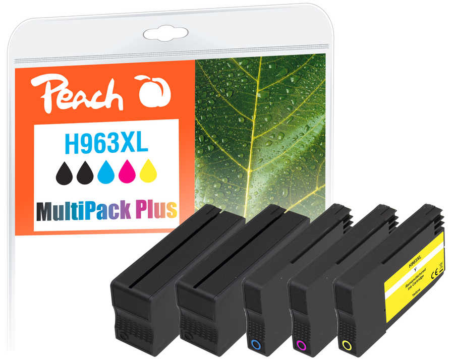 Peach PI300-1006 ink cartridge 5 pc(s) Compatible High (XL) Yield Black, Cyan, Magenta, Yellow