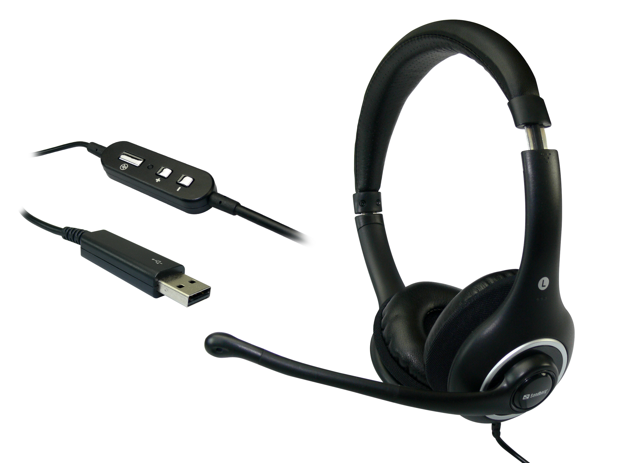 Sandberg Plug'n Talk Headset USB Black